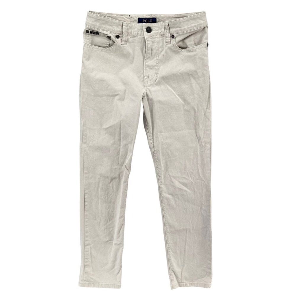 Polo Ralph Lauren Jeans Boys Beige Cotton Denim Size 12